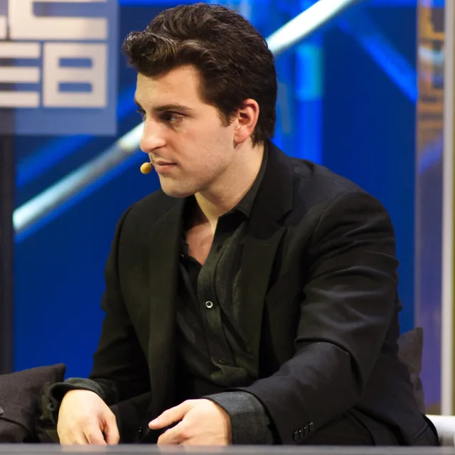 Brian Chesky, co-founder and CEO of Airbnb, whose decision to dissolve the traditional PM function became the lightning rod for the death-of-PM discourse.